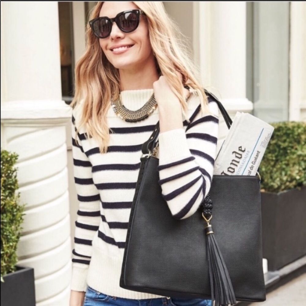 Stella and Dot Hayes tassel hobo bag